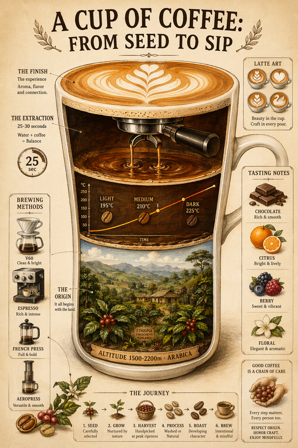 Coffee Journey Infographic