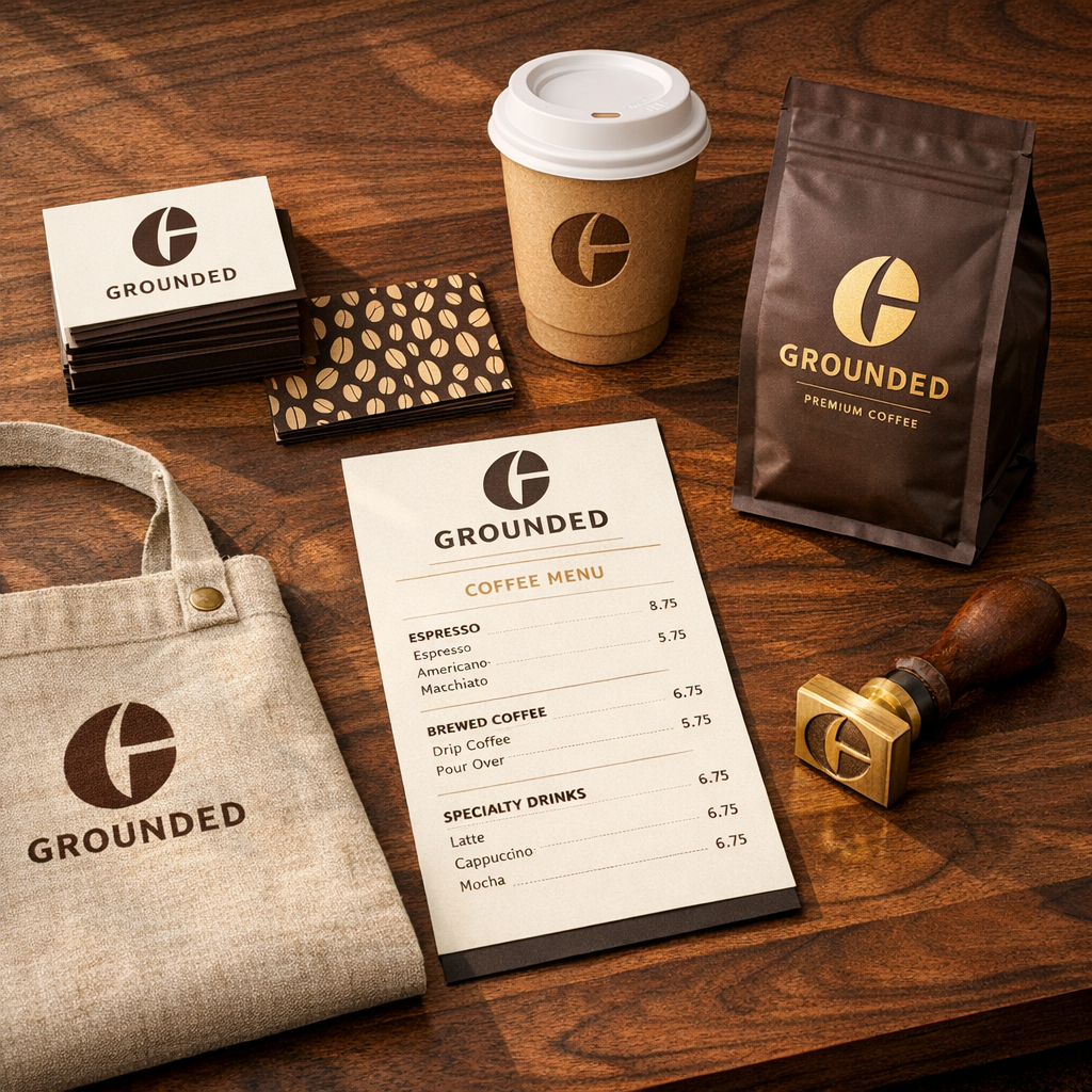 GROUNDED Coffee Brand Identity