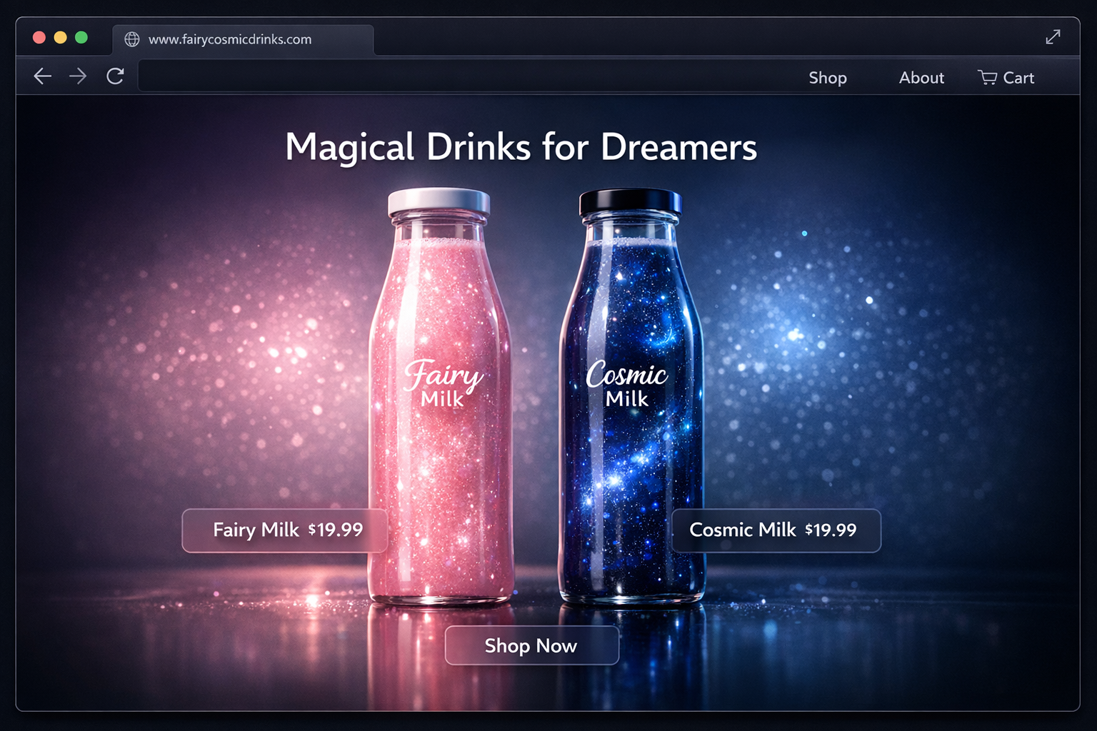 Fairy / Cosmic Milk E-commerce Website