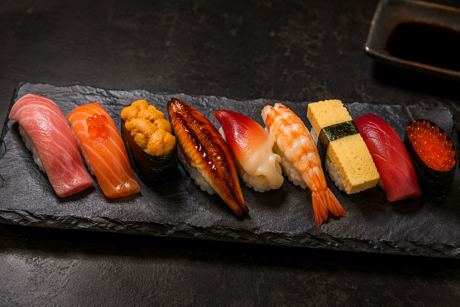 Edomae Sushi Platter Photoreal Render